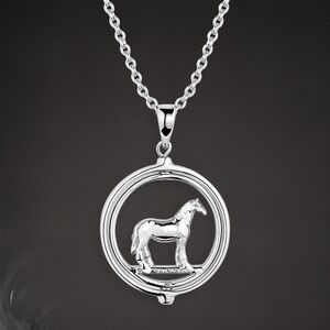 Montana Silversmiths Horses Of The World AQHA Necklace Retail $70 ~ NEW